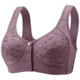 thumbnail image 4 of Kukoosong Bralette Bras for Women Fashion Women's Printing Thin Style Ventilate Plus Size Bra without Steel Rim, Sizes 4XL, 4 of 5