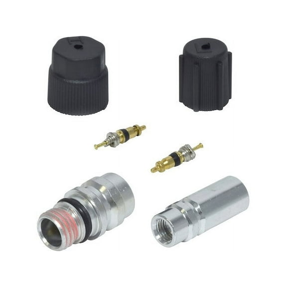 A/C System Valve Core and Cap Kit - Compatible with 1998 - 2008 Volkswagen Beetle 1999 2000 2001 2002 2003 2004 2005 2006 2007