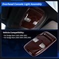 thumbnail image 2 of Conjunto de luz de consola superior de madera de durazno Unique Bargains para Dodge para Ram 1500 1998-2001 lámpara de lectura de techo interior No.SN96TL2AA/55350655 Rojo, 2 of 7