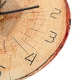 thumbnail image 3 of HOMEMAXS Wood Grain Clock Stylish PVC Wall Clock for Home Use Easy to Hang Multi Color 12 Inch, 3 of 8