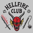 thumbnail image 2 of Netflix Men's Stranger Things Welcome to the Hellfire Club Tank Top Athletic Heather X Large, 2 of 5