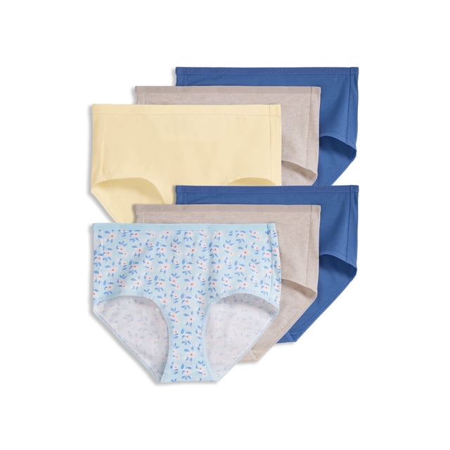 Jockey Culotte Moderne pour Femmes en Coton Biologique Extensible à Logo - Lot de 6