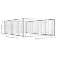 thumbnail image 4 of vidaXL Outdoor Dog Kennel 200x400x100 cm, 4 of 4