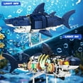 thumbnail image 5 of Cyberpunk Shark Building Block Set for Kids Boy,Creative Sea Animal Building Blocks Toys with Lighting, STEM Blocks Toys Gifts for Kids Adults(687Pcs), 5 of 6