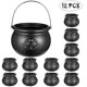 thumbnail image 3 of Toyvian 12pcs Halloween Black Cauldrons 1 Larger and 11 Smaller Mini Candy Kettles Novelty Cauldron Kettles Multi-purposed Candy Pot for Halloween Par, 3 of 3