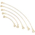 thumbnail image 2 of Shisuyan 5pcs Necklace Chain Extenders Decorative Bracelet Extension Chain Portable Chains, 2 of 9