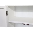 thumbnail image 3 of Demi Bonn 27'' White Accent Tall Tower Storage Cabinet, Rustic 2-Door 2-Drawer Home Organizer, Natural+White, 3 of 7