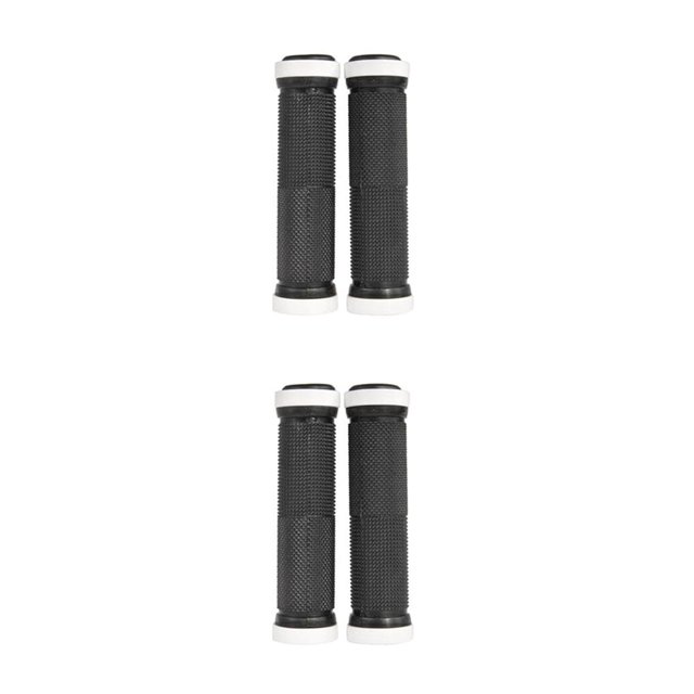 Soidarity 1 par de empuñaduras para manillar de bicicletas, absorción de impactos, manija para bicicleta de carretera, extremos de bloqueo Blanco 2piezas