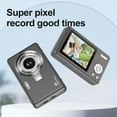 thumbnail image 7 of Christmas Decoration New Digital Camera 1080P Photography Supports Up To 48MP Electronic Stabilization 4X Digital CCD Student Portable Camera, Gray, 7 of 7