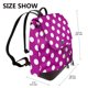thumbnail image 2 of Balery Purlpe And White Polka Dot Mochila de Cuero para Mujeres, Gran Capacidad, Bolsa de Viaje Multifuncional, Mochila de Cuero y Bolsa de Hombro para Mujeres, 2 of 4