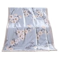 thumbnail image 2 of Yardvibe Cooling Comforter Twin Size, Flower Print Breathable Summer Comforter for Hot Sleepers & Night Sweats, Silky Smooth Cooling Blanket, Blue (A), 2 of 8