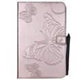 thumbnail image 5 of Galaxy Tab E 9.6" (SM-T560/T561) Case, Allytech Embossed with Butterfly Series Folio Stand Wallet Case with Cards/Cash Holder for Samsung Galaxy Tab E 9.6-inch (NOT for SM-T560NU), Rosegold, 5 of 7