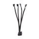 thumbnail image 5 of Cable de alimentación de extensión de ventilador de caja de computadora con conector de / 4 piezas para licencia base CUTICAT Cable de extensión del ventilador, 5 of 7