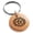 Rose, variant on Stainless Steel Aztec Transformation Rune Engraved Small Medallion Circle Charm Keychain Keyring