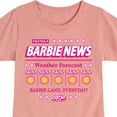 thumbnail image 3 of Barbie - Barbie News Weather Forecast Sun! Everyday - Toddler & Youth Girls Short Sleeve Graphic T-Shirt, 3 of 5