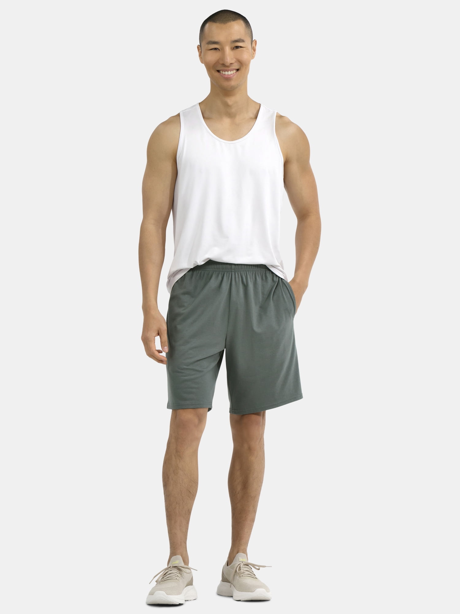 Athletic Works Men's and Big Men's Tri-Blend Active Shorts, 7" Inseam, Sizes S-5XL