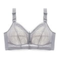 thumbnail image 1 of Eashery Womens Bra Plus Size Adjustable Straps Everyday BraWomens Bras Grey 36D, 1 of 4