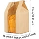 thumbnail image 2 of 50 bolsas de papel Kraft para embalaje de alimentos, bolsa de pan con ventana, bolsa de papel para pan, bolsa de papel Kraft para alimentos, para empacar bocadillos, dulces, chocolate, pan, pasteles DIYPapel ER, 2 of 5