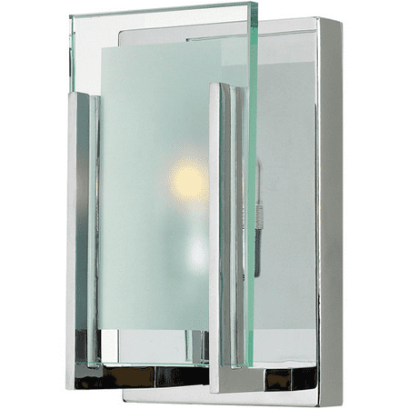 

Bathroom Vanity 1 Light With Chrome Clear Beveled Inside-Etched G9 5 inch 60 Watts