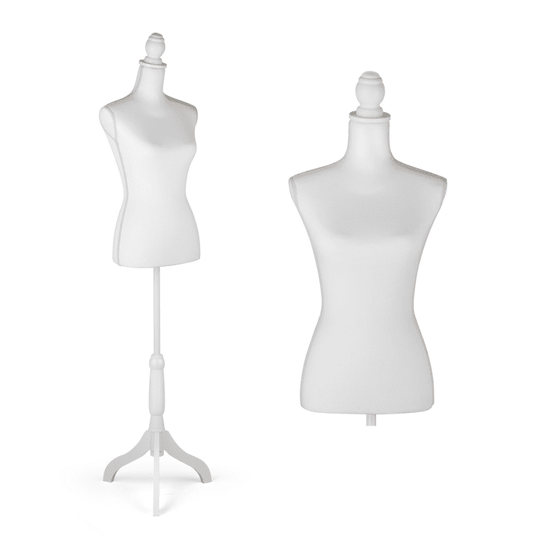 Black Female Mannequin Torso Dress Form, Sewing Mannequin Body, Adjustable Mannequin  Stand 