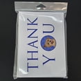 thumbnail image 3 of Yorkie Blue and Gold Thank You Greeting Cards and Envelopes Pack of 8 7 in x 5 in, 3 of 3