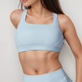 thumbnail image 4 of Women's High Support Scoop Neck Sports Bra - Large, Light Blue, 4 of 7