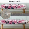 thumbnail image 5 of FUIALDOLG Pink Hibiscus Flower Print Stretch Bench Covers Slipcover, Anti-Dust Bench Seat Protector, Washable Rectangle Seat Covers for Dining Room, Living Room, Kitchen, 5 of 7