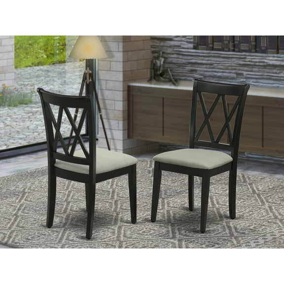 East West Furniture Dining Chair Black, CLC-BLK-C