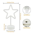 thumbnail image 3 of ​Piwvid Patriotic LED Star Light Sign – Battery/USB-Powered Indoor/Outdoor Décor for July 4th, Weather-Resistant American Flag Nightlight for Porch & Yard, 3 of 5