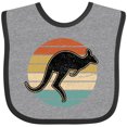 thumbnail image 3 of Inktastic Kangaroo Retro Australia Boys or Girls Baby Bib, 3 of 4