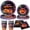 A, variant on Halloween Party Tableware Set – Disposable Kit, Spooky Paper Plates Cups Napkins for Holiday Parties A