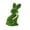 Green, variant on Resin Flocked Bunny Figurines with Green Moss, 2025 Easter Decorations Decorative for Home, Spring Tabletop Centerpiece, Outdoor Garden Rabbit Statues