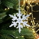 thumbnail image 5 of Adornos navideños, adornos navideños, adornos colgantes de copos de nieve acrílicos navideños, decoración para árbol de Navidad, decoración de copos de nieve de cristal de hielo transparente, pequeño, 5 of 6