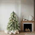 thumbnail image 2 of Snowy Christmas Tree with Pampas Tips-Color:Snow Flocked,Size:4.5ft, 2 of 9