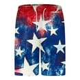 thumbnail image 6 of UVEASISHA American Flag Sweatsuits for Men 2 Piece Shorts Set 4th of July Tie Dye Print Tshirt and Short Pant Matching Sets Summer Casual Beach Outfits with Pockets Multicolor#2 4XL, 6 of 8