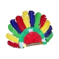thumbnail image 3 of Banda para el cabello Tocado de Plumas American Chief Diadema Headwear Mardi Gras Stage Party Halloween Estilo E, 3 of 8