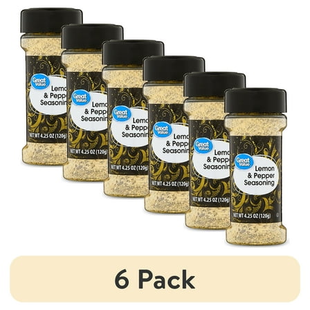 Great Value Lemon & Pepper Seasoning, 4.25 oz