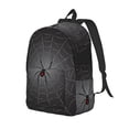 thumbnail image 1 of Balery Black Spider On Web Mochila Clásica Impresa Básica para Viaje, Mochila Escolar Resistente al Agua, Mochila de Lona con Correas Ajustables-Medium, 1 of 5