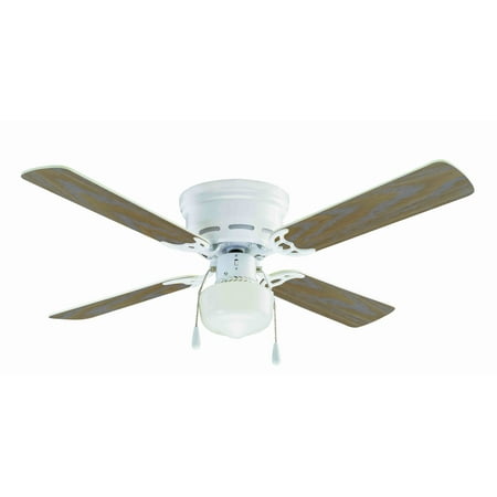 42 Mainstays Hugger Indoor Ceiling Fan, 42 White Flush Mount Ceiling Fan With Remote Control