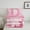 Pink D, variant on jejeloiu Monogrammed A Bedding Comforter Set,Cute Girls Bowtie Twin Comforter Sets,Pink Glitter Print Bedding Set For Child,Microfiber Room Decorative Reversible,2pcs