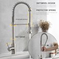 thumbnail image 4 of Yeacher Full Out Kitchen Faucets with 2 Spray Models 360 Degree Swivel Single Handle Bathroom, 4 of 8