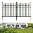 thumbnail image 5 of FortuneKey Trading No-Dig Black Rustproof Metal Garden Fence - 24-48 Inches, Animal Barrier for Dogs & Rabbits, with Weather-Resistant Stakes - Durable Patio Yard Border, 5 of 17