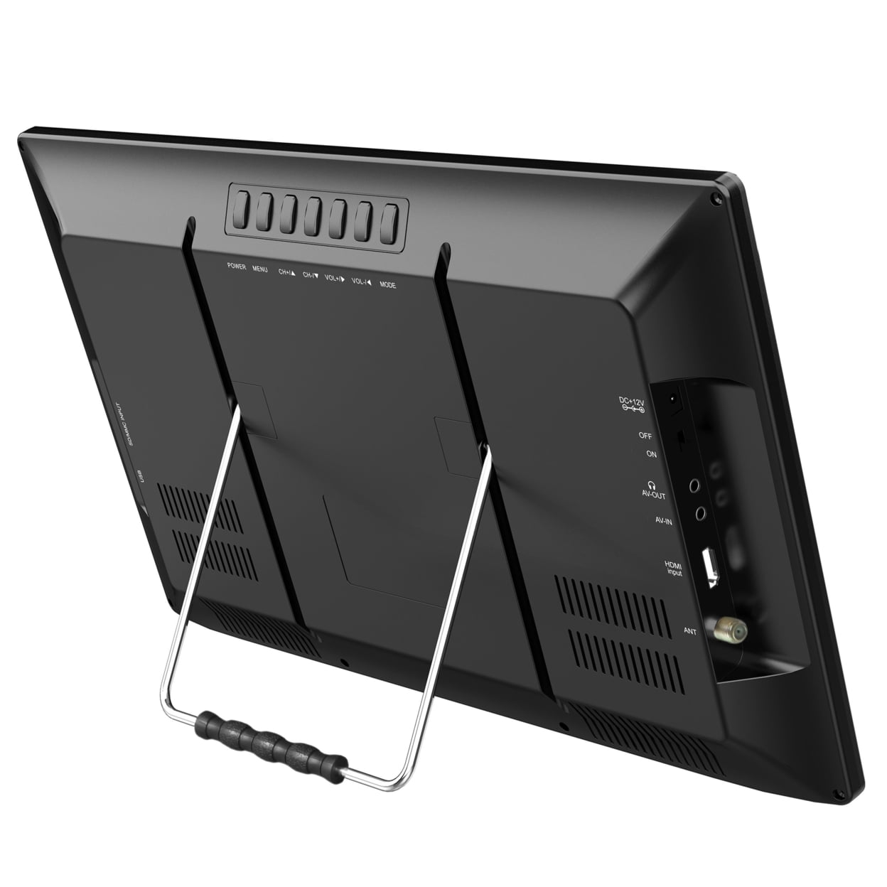 Supersonic SC-2816 16-Inch Widescreen LED TV with Crisp Display, USB/MMC/HDMI Inputs, Rechargeable Battery, FM Radio, and AC/DC Compatibility - Perfect for RVs, Home, and On-The-Go Entertainment