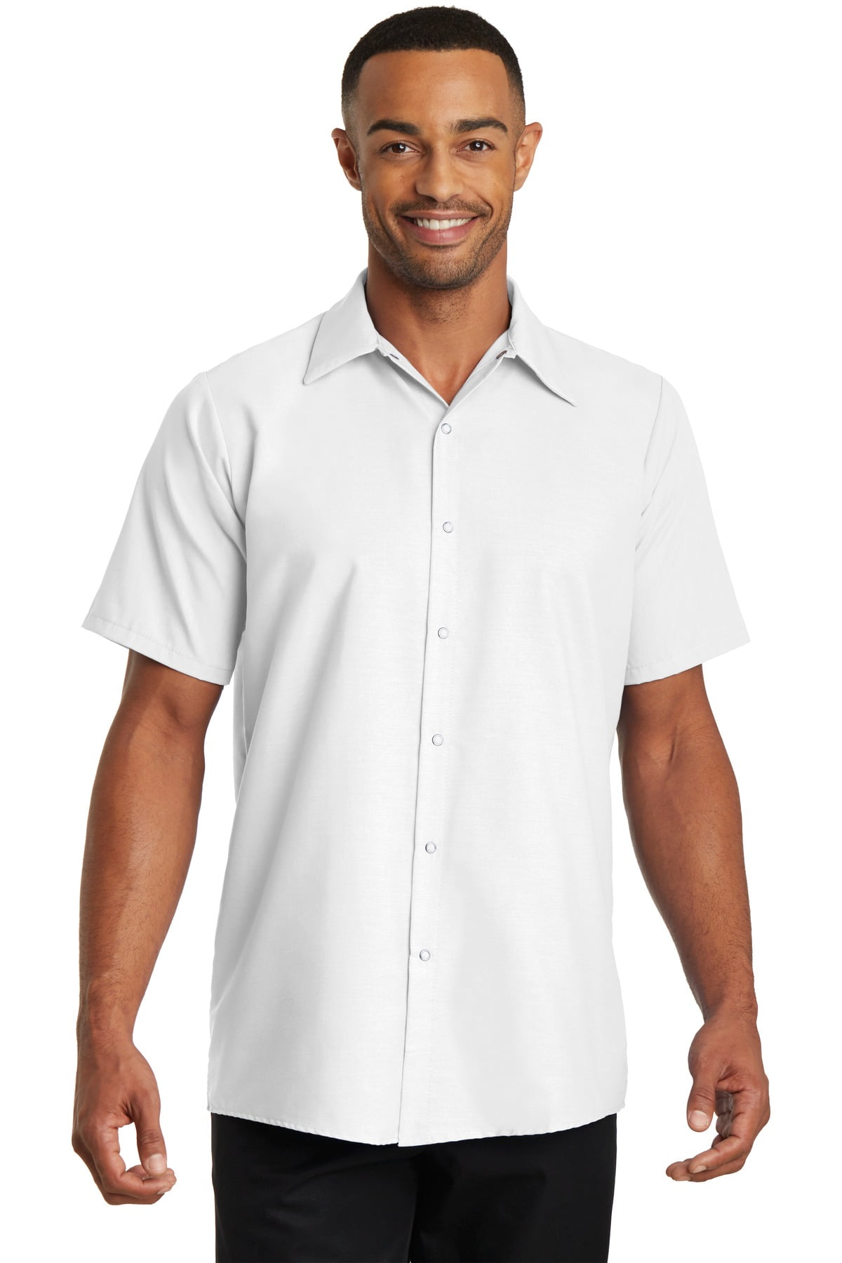 Short Sleeve Pocketless Gripper Shirt - Walmart.com