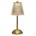 thumbnail image 4 of Home Accents 11 inch Acrylic and Metal Rechargeable Cordless LED Lamp with Shade, Clear, 4 of 7