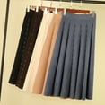 thumbnail image 4 of Lilgiuy Summer Casual Skirt for Women's Pattern Knitting Sweater A-line Skirt Mid Length Skirt Pleated Skirt, 4 of 5