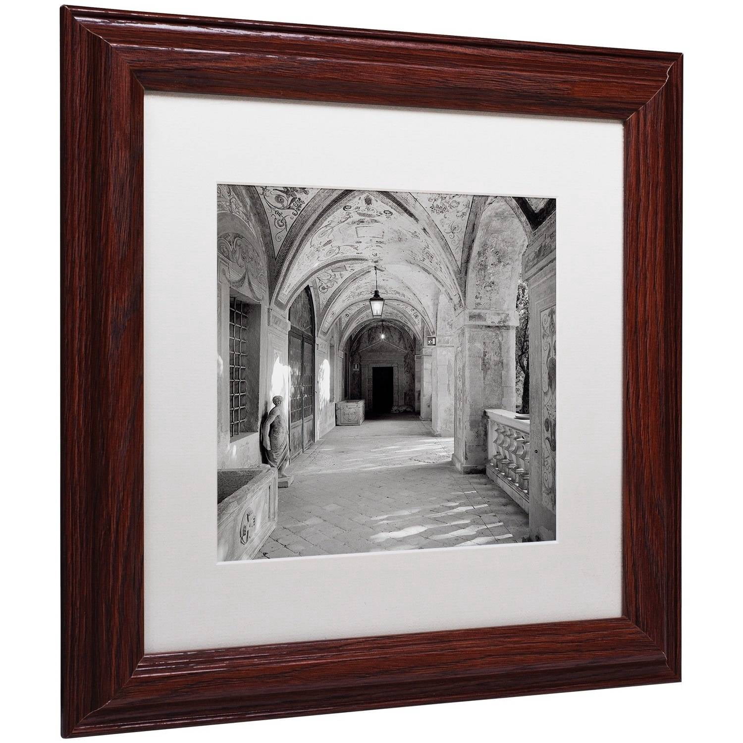 Trademark Fine Art "Padova I" Canvas Art by Alan Blaustein, White Matte, Wood Frame