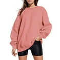 thumbnail image 2 of DondPO Womens Pullover Sweatshirts Oversized Sweatshirt For Women Long Sleeve Crewneck Fall 2023 Trendy Clothes Women Hoodies Pullover Sweatshirt for Women Trendy Pink 5XL, 2 of 4