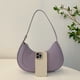 thumbnail image 4 of Bolso Cuero PU Con Forma Media Sólido para Mujer Mano () Púrpura, 4 of 8