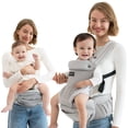 thumbnail image 1 of Momcozy Cangurera Portabebé Mochila 2 En 1 Con Asiento Bebé, Enfriamiento Canguro Bebé Transpirable, 1 of 9